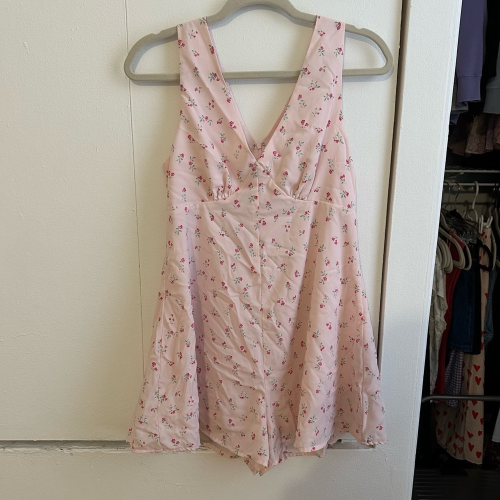 Floral Pink Romper